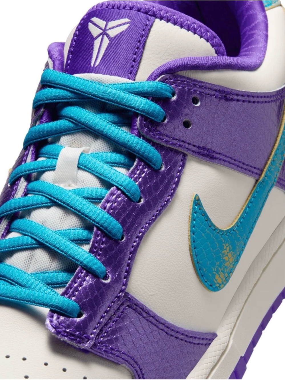 Nike Purple and Teal Low-Top Sneaker